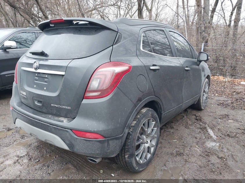2017 Buick Encore VIN KL4CJ1SB6HB124847 IAAI salvage auction — REAR END, Salvage (Indiana), sold $2,600 on 2026-07-22 (photo 4)