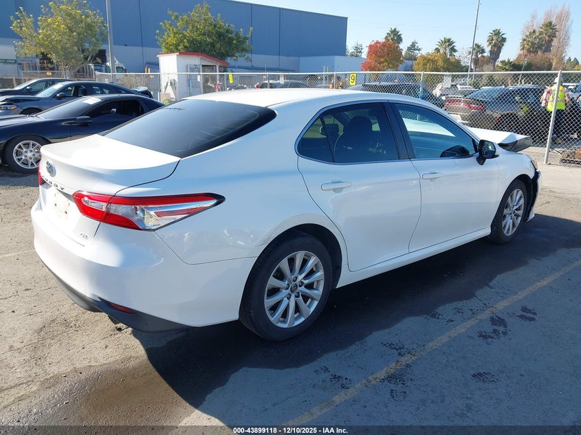 2018 Toyota Camry VIN JTNB11HK1J3044487 IAAI salvage auction — FRONT END, Salvage (California), sold $4,750 on 2026-07-27 (photo 4)