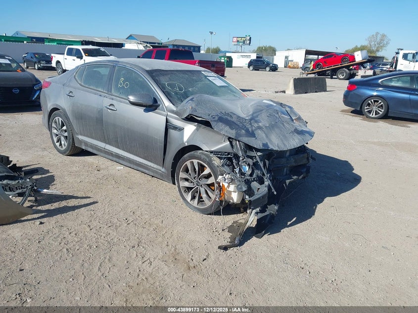 2015 Kia Optima VIN 5XXGR4A63FG381672 IAAI salvage auction — FRONT END, Other, sold $350 on 2026-07-08 (photo 1)