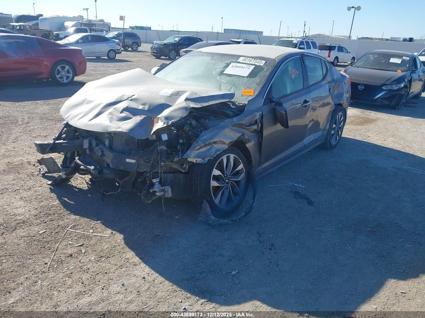 2015 Kia Optima VIN 5XXGR4A63FG381672 IAAI salvage auction — FRONT END, Other, sold $350 on 2026-07-08 (photo 2)