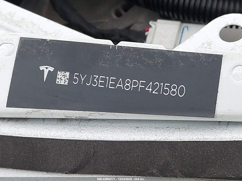 2023 Tesla Model 3 VIN 5YJ3E1EA8PF421580 IAAI salvage auction — ALL OVER, Non-Repairable (California), sold $200 on 2026-07-09 (photo 9)