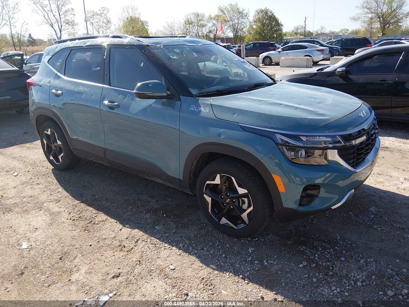 2024 Kia Seltos VIN KNDERCAA5R7593119 IAAI salvage auction — HAIL, Wait Title, sold $25 on 2026-07-21 (photo 1)
