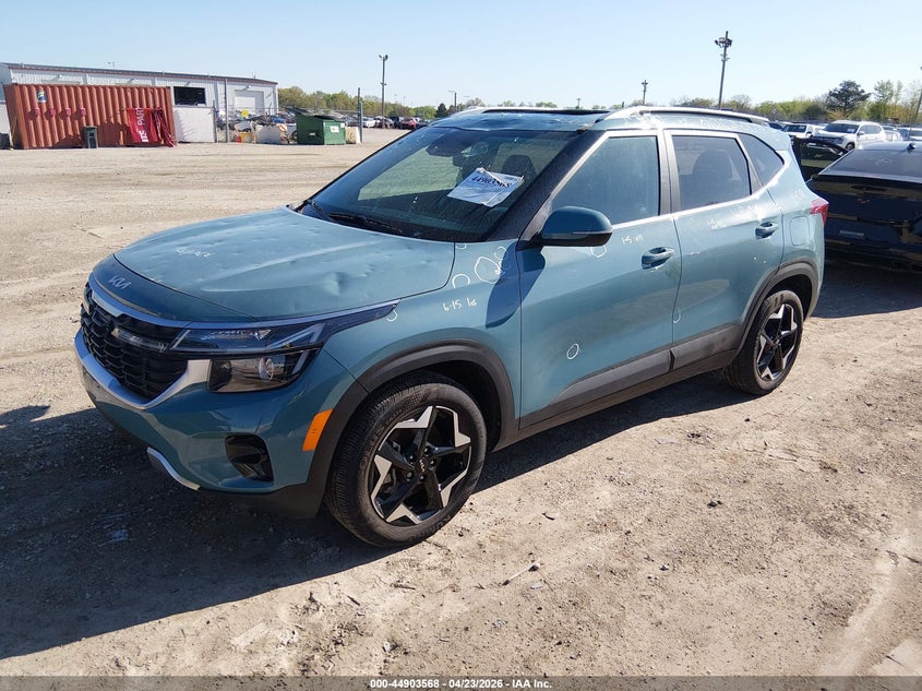 2024 Kia Seltos VIN KNDERCAA5R7593119 IAAI salvage auction — HAIL, Wait Title, sold $25 on 2026-07-21 (photo 2)