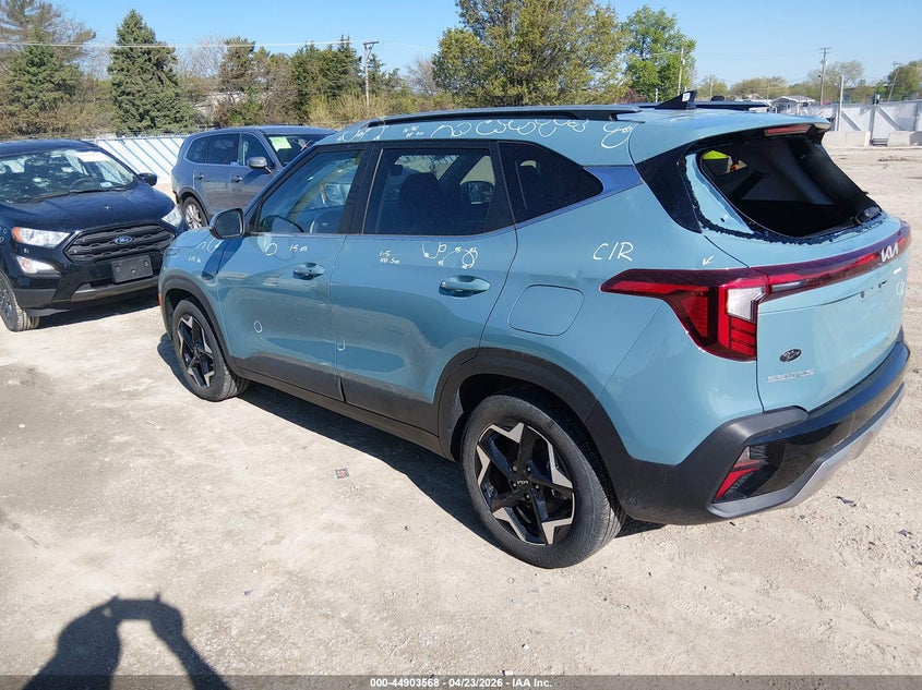 2024 Kia Seltos VIN KNDERCAA5R7593119 IAAI salvage auction — HAIL, Wait Title, sold $25 on 2026-07-21 (photo 3)