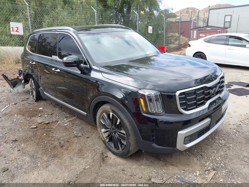 2024 Kia Telluride VIN 5XYP5DGC7RG470573 IAAI salvage auction — LEFT & RIGHT, Salvage (California), sold $9,000 on 2026-07-21 (photo 1)
