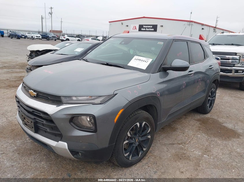 2021 Chevrolet Trailblazer VIN KL79MPS25MB046207 IAAI salvage auction — HAIL, Original (Texas), sold $5,875 on 2026-07-28 (photo 2)