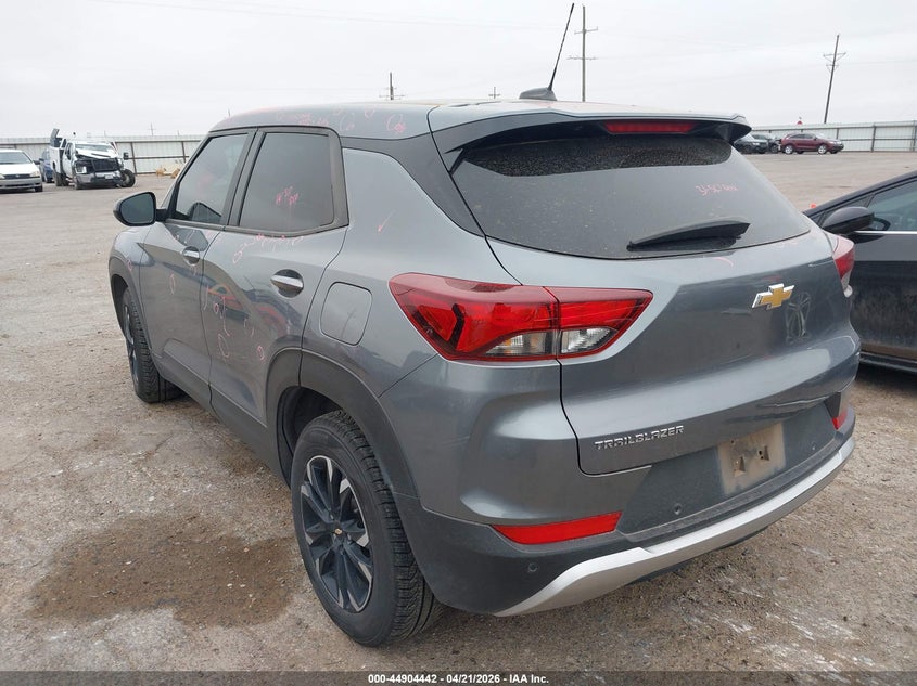 2021 Chevrolet Trailblazer VIN KL79MPS25MB046207 IAAI salvage auction — HAIL, Original (Texas), sold $5,875 on 2026-07-28 (photo 3)