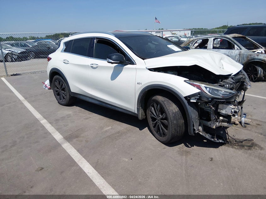 2019 Infiniti Qx30 VIN SJKCH5CR9KA011036 IAAI salvage auction — FRONT END, Salvage Title, sold $725 on 2026-07-29 (photo 1)