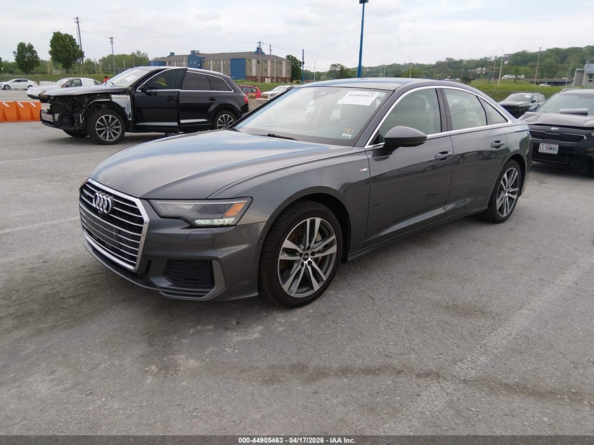 2021 Audi A6 VIN WAUK2AF2XMN058575 IAAI salvage auction — REAR END, Salvage Title, sold $14,500 on 2026-07-14 (photo 2)