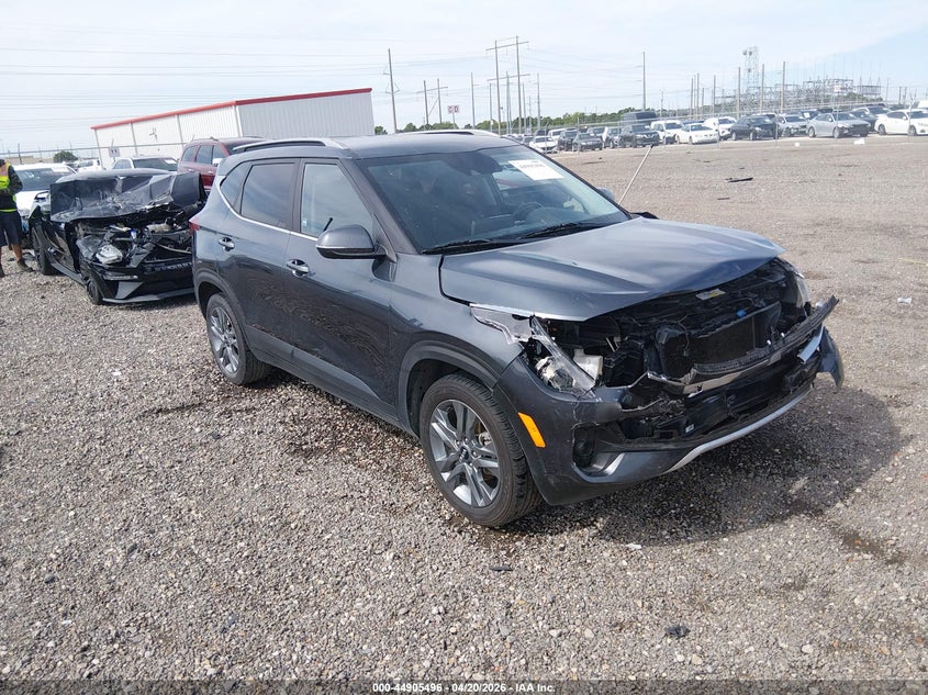 2021 Kia Seltos VIN KNDEU2AA4M7185793 IAAI salvage auction — FRONT END, Salvage (Louisiana), sold $3,100 on 2026-07-08 (photo 1)