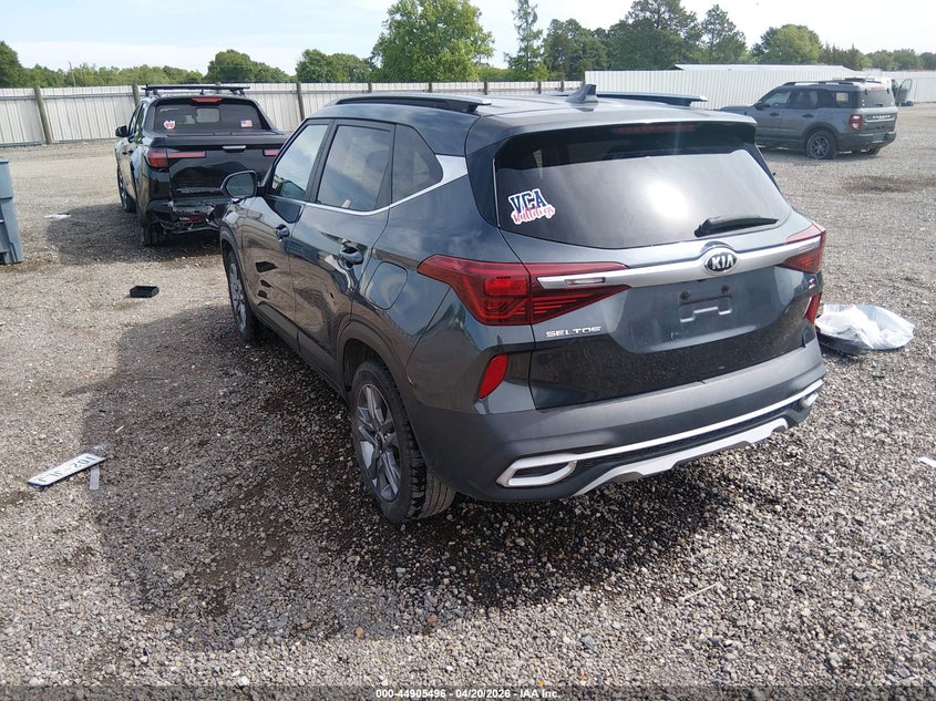 2021 Kia Seltos VIN KNDEU2AA4M7185793 IAAI salvage auction — FRONT END, Salvage (Louisiana), sold $3,100 on 2026-07-08 (photo 3)