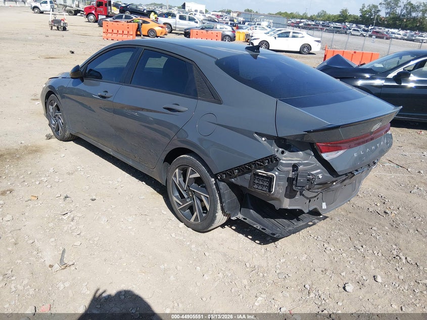 2025 Hyundai Elantra VIN KMHLM4DG2SU981486 IAAI salvage auction — REAR END, Clear (Tennessee), sold $7,850 on 2026-07-16 (photo 3)