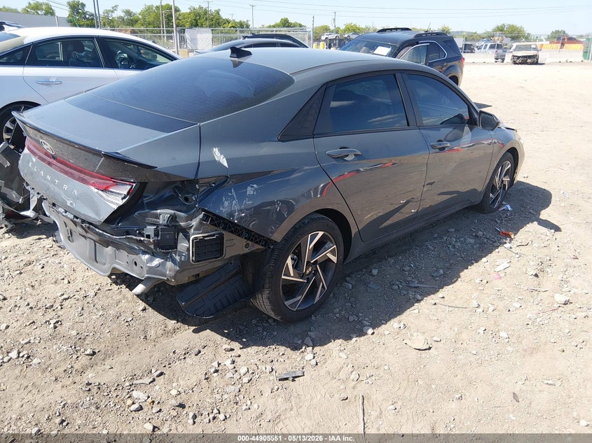 2025 Hyundai Elantra VIN KMHLM4DG2SU981486 IAAI salvage auction — REAR END, Clear (Tennessee), sold $7,850 on 2026-07-16 (photo 4)