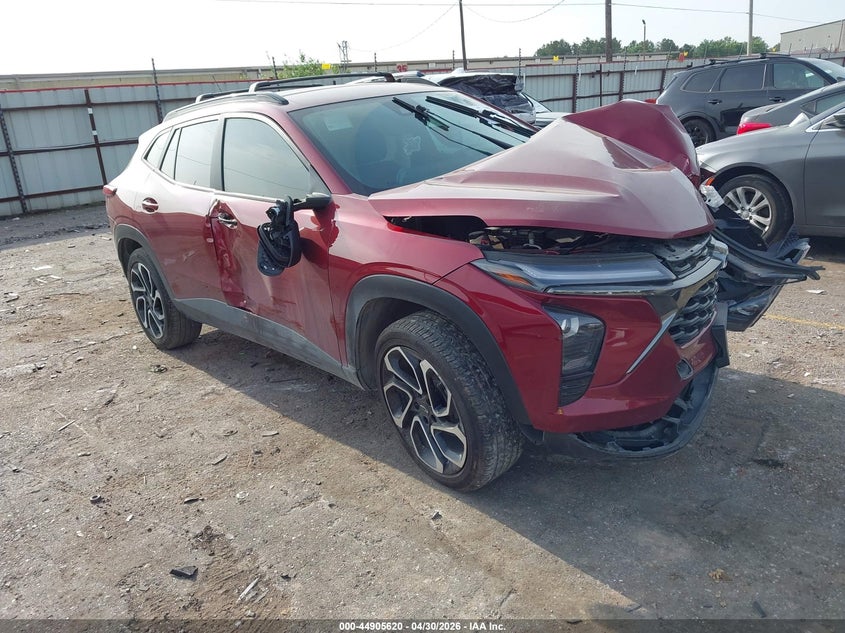 2024 Chevrolet Trax VIN KL77LJE25RC209894 IAAI salvage auction — FRONT END, Salvage (Texas), sold $1,900 on 2026-07-22 (photo 1)