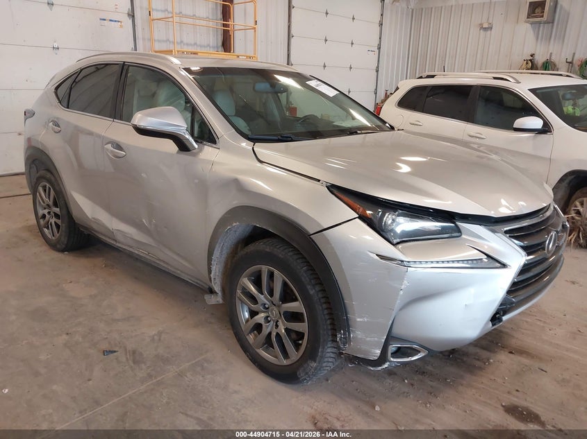 2016 Lexus Nx VIN JTJBARBZ5G2079523 IAAI salvage auction — LEFT & RIGHT, Salvage (Idaho), sold $3,000 on 2026-07-28 (photo 1)