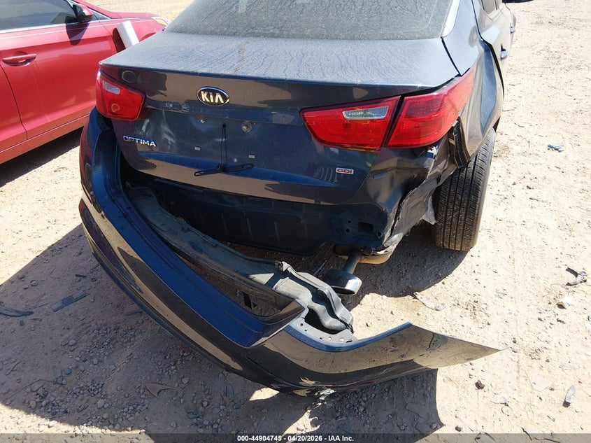2015 Kia Optima VIN 5XXGM4A75FG418647 IAAI salvage auction — REAR END, Salvage (North Carolina), sold $650 on 2026-07-20 (photo 6)