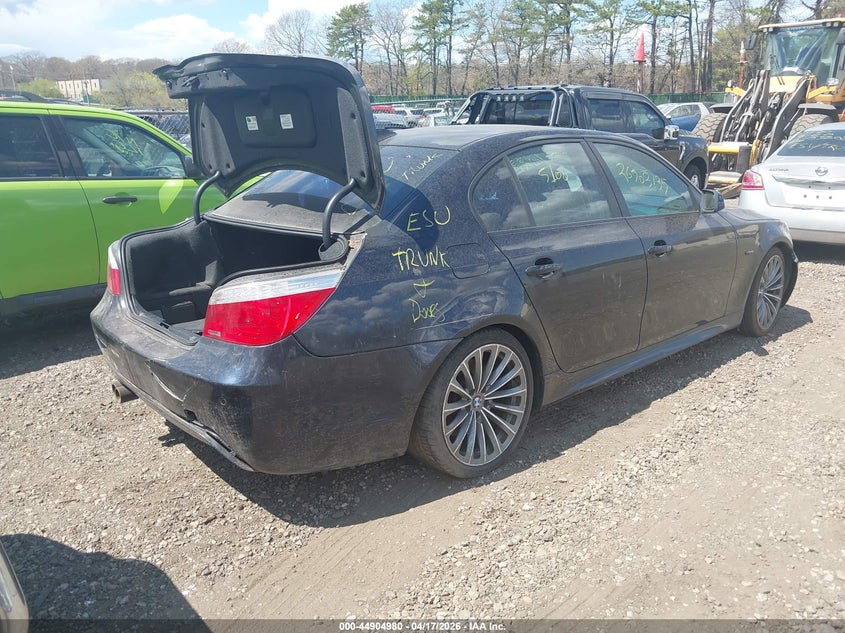 2009 BMW 5 series VIN WBANW535X9CT56019 IAAI salvage auction — FRONT & REAR, Bill Of Sale (New York), sold $475 on 2026-07-14 (photo 4)