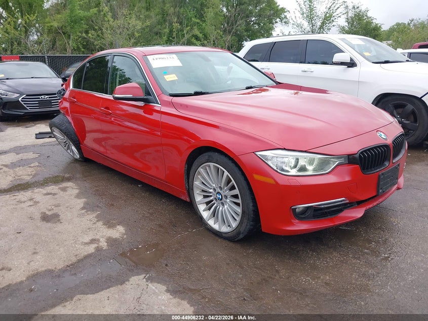 2015 BMW 3er VIN WBA3B9G5XFNR92900 IAAI salvage auction — RIGHT REAR, Salvage (Missouri), sold $3,475 on 2026-08-19 (photo 1)