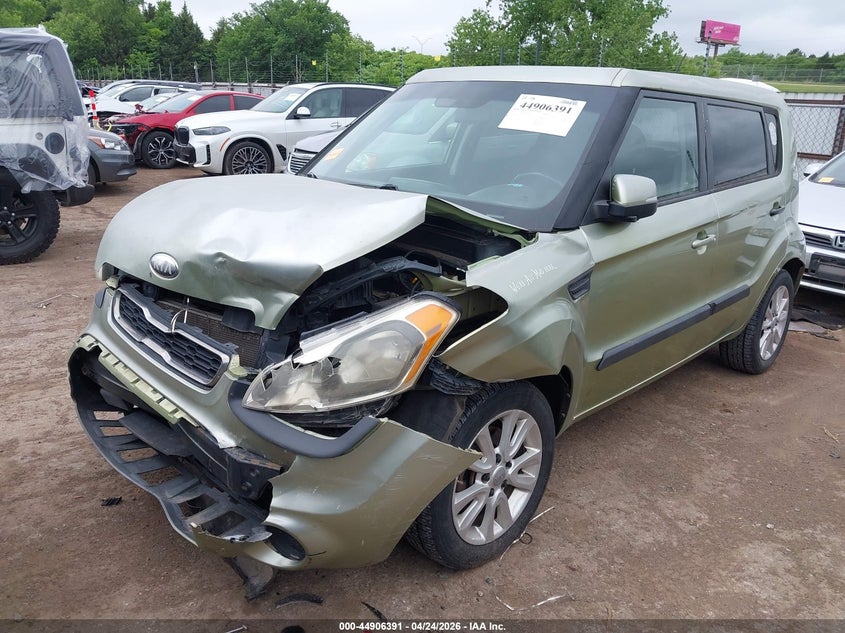 2013 Kia Soul VIN KNDJT2A64D7608448 IAAI salvage auction — RIGHT SIDE, Clear (Oklahoma), sold $25 on 2026-07-22 (photo 2)