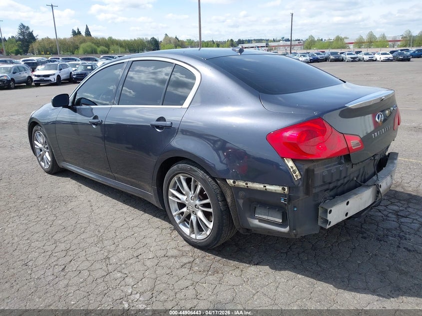 2007 Infiniti G35 VIN JNKBV61E17M723204 IAAI salvage auction — REAR END, Salvage (Oregon), sold $700 on 2026-08-24 (photo 3)