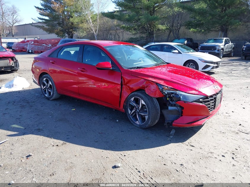 2023 Hyundai Elantra VIN 5NPLS4AG2PH096947 IAAI salvage auction — RIGHT FRONT, Salvage (New Hampshire), sold $3,400 on 2026-07-08 (photo 1)