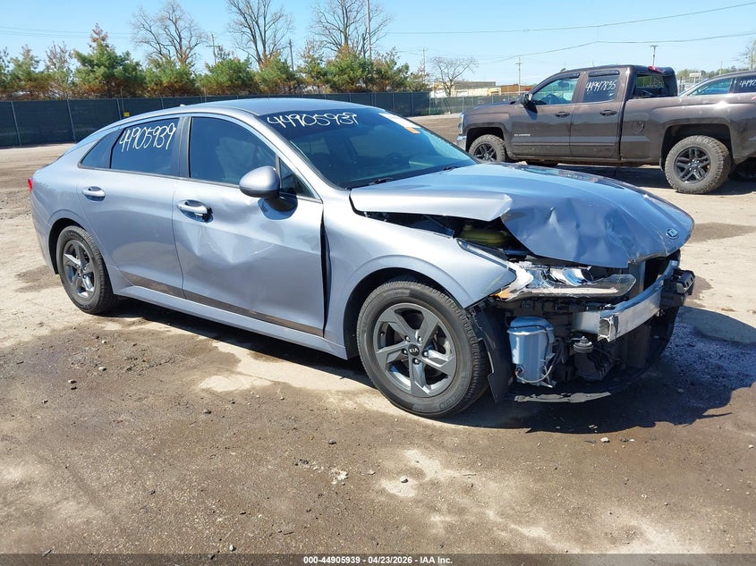 2021 Kia K5 VIN 5XXG14J26MG033706 IAAI salvage auction — FRONT END, Salvage (Indiana), sold $1,875 on 2026-07-21 (photo 1)