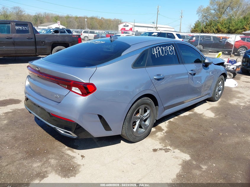2021 Kia K5 VIN 5XXG14J26MG033706 IAAI salvage auction — FRONT END, Salvage (Indiana), sold $1,875 on 2026-07-21 (photo 4)