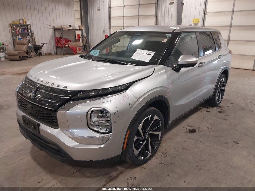 2022 Mitsubishi Outlander VIN JA4J4TA89NZ015883 IAAI salvage auction — RIGHT SIDE, Regular (South Dakota), sold $3,900 on 2026-07-28 (photo 2)
