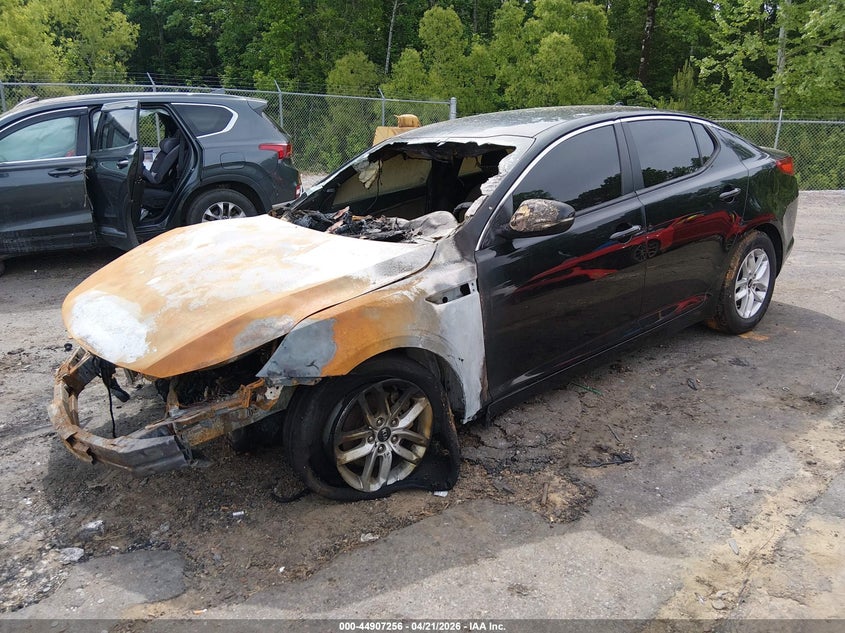 2011 Kia Optima VIN KNAGM4A76B5134391 IAAI salvage auction — ENGINE BURN, Salvage (Georgia), sold $25 on 2026-07-29 (photo 2)