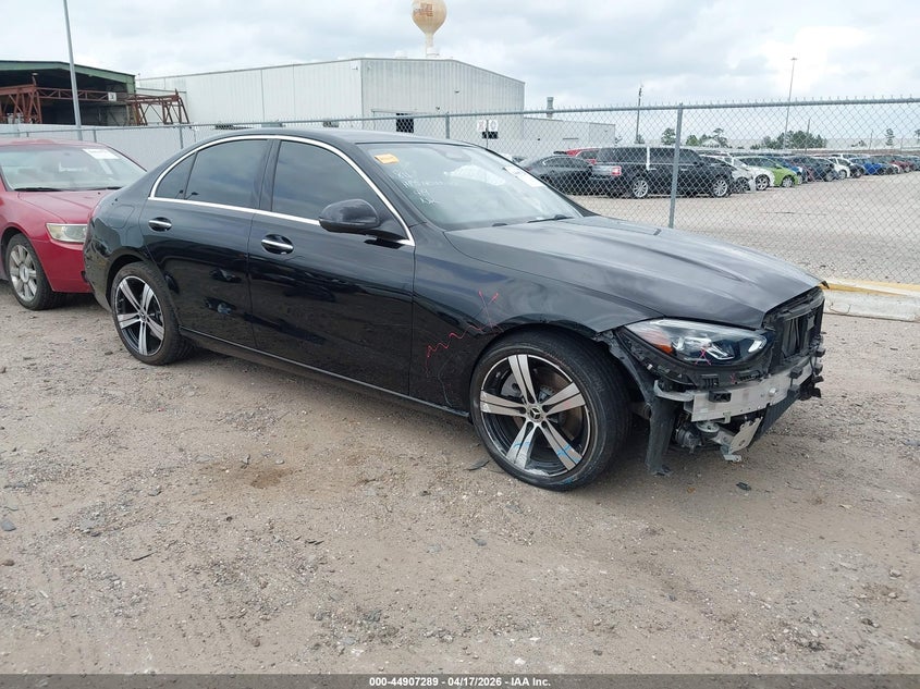 2025 Mercedes-benz C-klasse VIN W1KAF4GBXSR239626 IAAI salvage auction — RIGHT FRONT, Original (Texas), sold $22,000 on 2026-07-15 (photo 1)