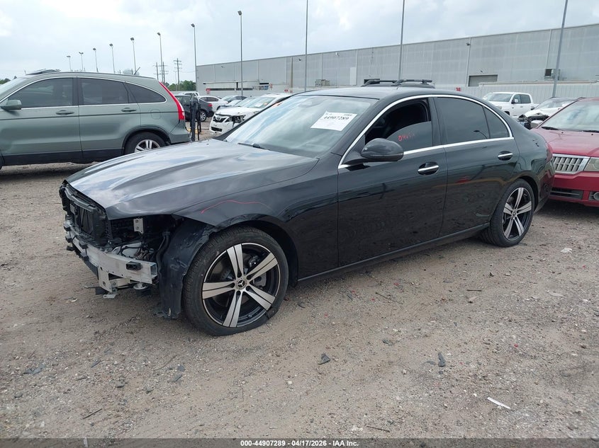 2025 Mercedes-benz C-klasse VIN W1KAF4GBXSR239626 IAAI salvage auction — RIGHT FRONT, Original (Texas), sold $22,000 on 2026-07-15 (photo 2)