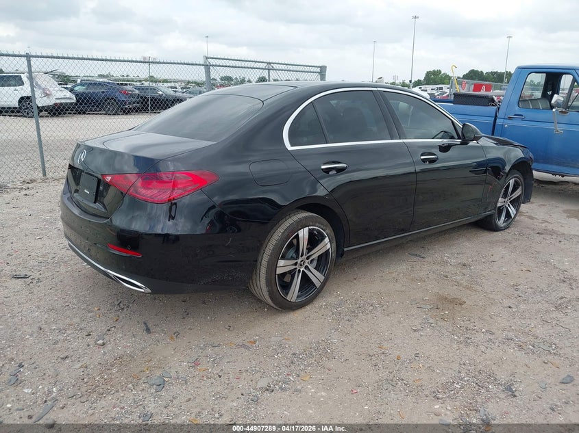 2025 Mercedes-benz C-klasse VIN W1KAF4GBXSR239626 IAAI salvage auction — RIGHT FRONT, Original (Texas), sold $22,000 on 2026-07-15 (photo 4)