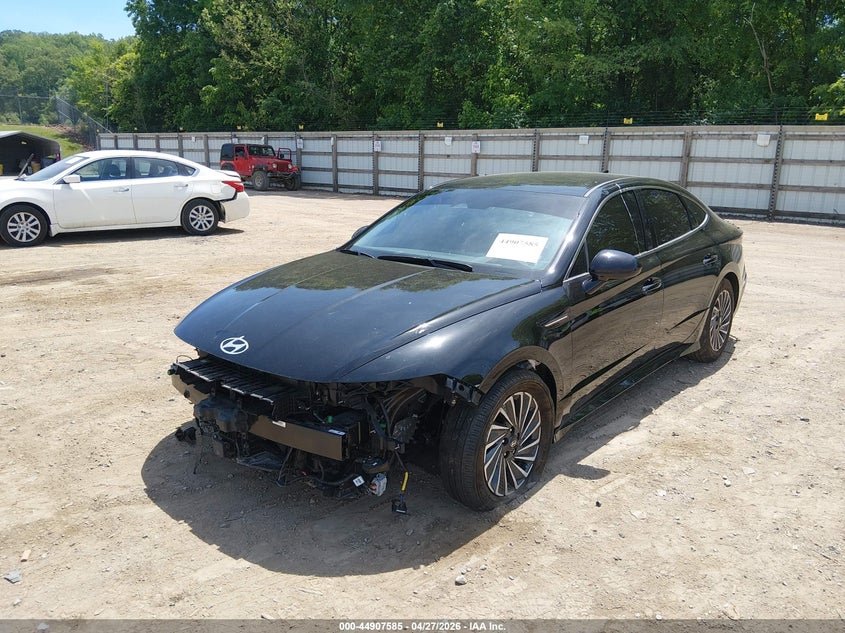 2024 Hyundai Sonata VIN KMHL34JJ8RA100207 IAAI salvage auction — FRONT & REAR, Salvage (Tennessee), sold $6,775 on 2026-07-08 (photo 2)