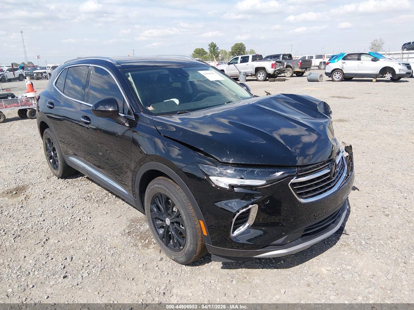 2023 Buick Envision VIN LRBAZLR48PD025389 IAAI salvage auction — LEFT FRONT, Salvage Title, sold $3,050 on 2026-07-08 (photo 1)