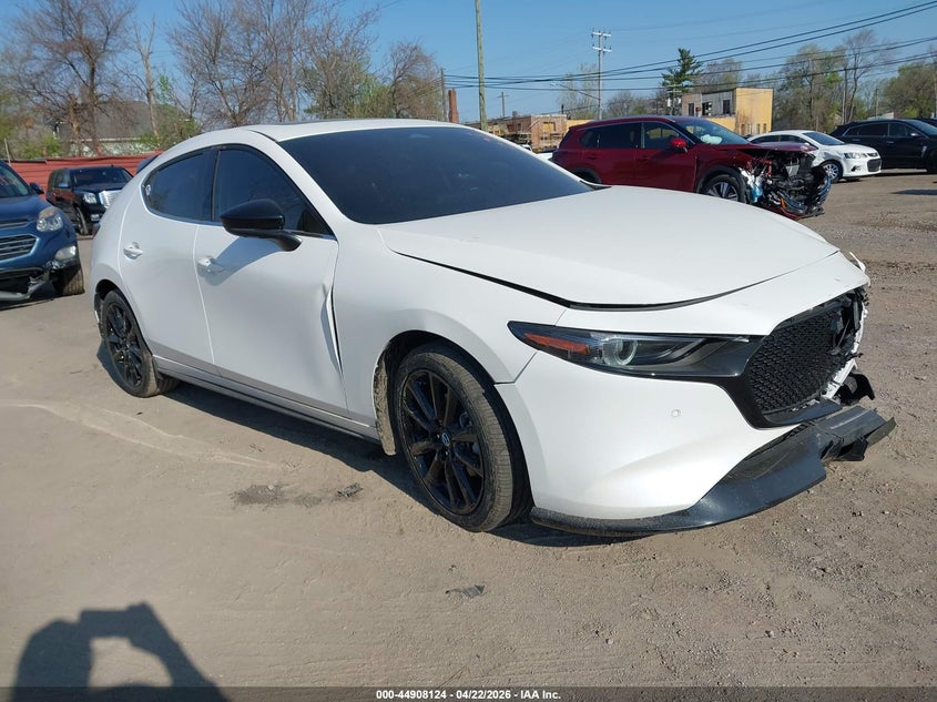 2025 Mazda 3 VIN JM1BPBNYXS1791438 IAAI salvage auction — FRONT END, Salvage Title, sold $6,600 on 2026-07-09 (photo 1)