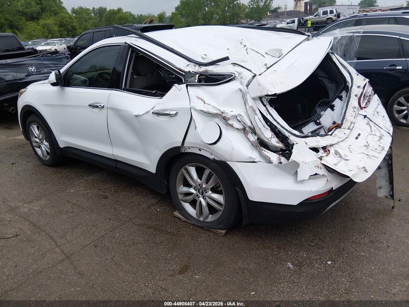 2013 Hyundai Santa fe VIN 5XYZU3LA8DG031594 IAAI salvage auction — REAR END, Junk (Missouri), sold $800 on 2026-07-08 (photo 3)