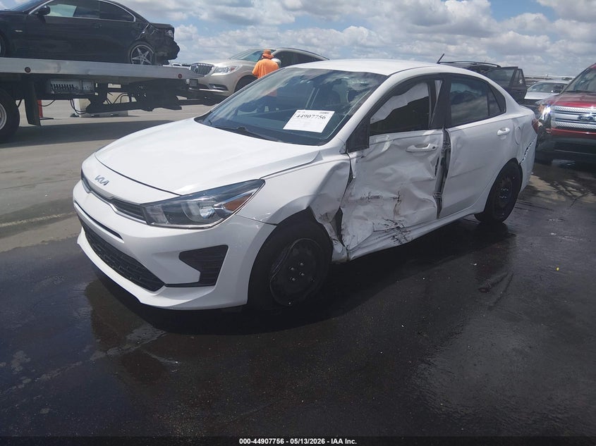 2022 Kia Rio VIN 3KPA24AD3NE483781 IAAI salvage auction — SIDE, Salvage (North Carolina), sold $1,300 on 2026-07-22 (photo 2)