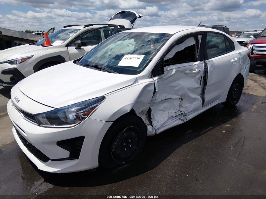 2022 Kia Rio VIN 3KPA24AD3NE483781 IAAI salvage auction — SIDE, Salvage (North Carolina), sold $1,300 on 2026-07-22 (photo 6)