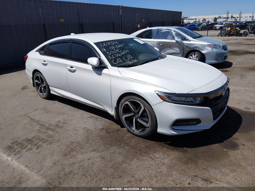 2020 Honda Accord VIN 1HGCV1F3XLA043069 IAAI salvage auction — FRONT END, Salvage Title, sold $9,100 on 2026-10-19 (photo 1)