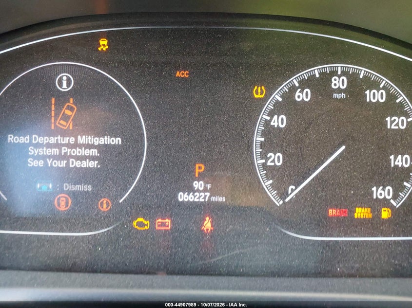 2020 Honda Accord VIN 1HGCV1F3XLA043069 IAAI salvage auction — FRONT END, Salvage Title, sold $9,100 on 2026-10-19 (photo 7)