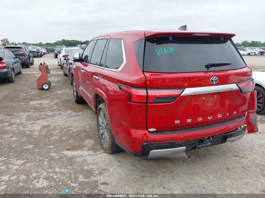 2024 Toyota Sequoia VIN 7SVAAABA3RX021867 IAAI salvage auction — REAR END, Original (Texas), sold $11,600 on 2026-07-21 (photo 3)