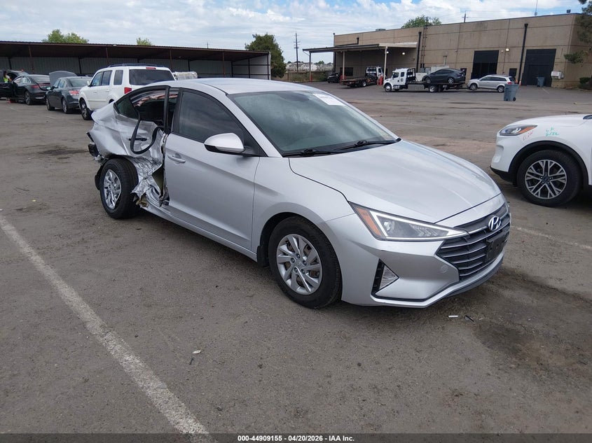2019 Hyundai Elantra VIN KMHD74LFXKU887375 IAAI salvage auction — RIGHT SIDE, Salvage Title, sold $2,100 on 2026-07-15 (photo 1)