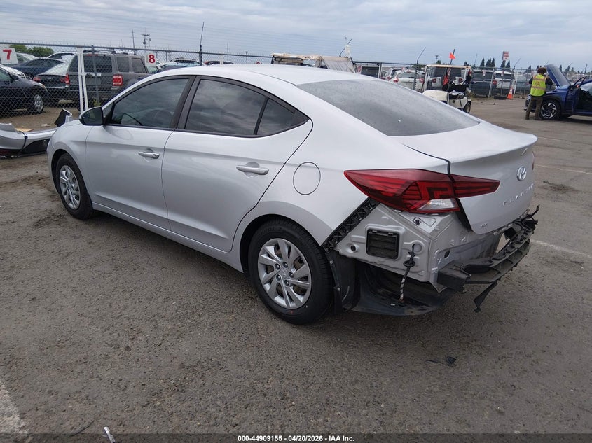 2019 Hyundai Elantra VIN KMHD74LFXKU887375 IAAI salvage auction — RIGHT SIDE, Salvage Title, sold $2,100 on 2026-07-15 (photo 3)