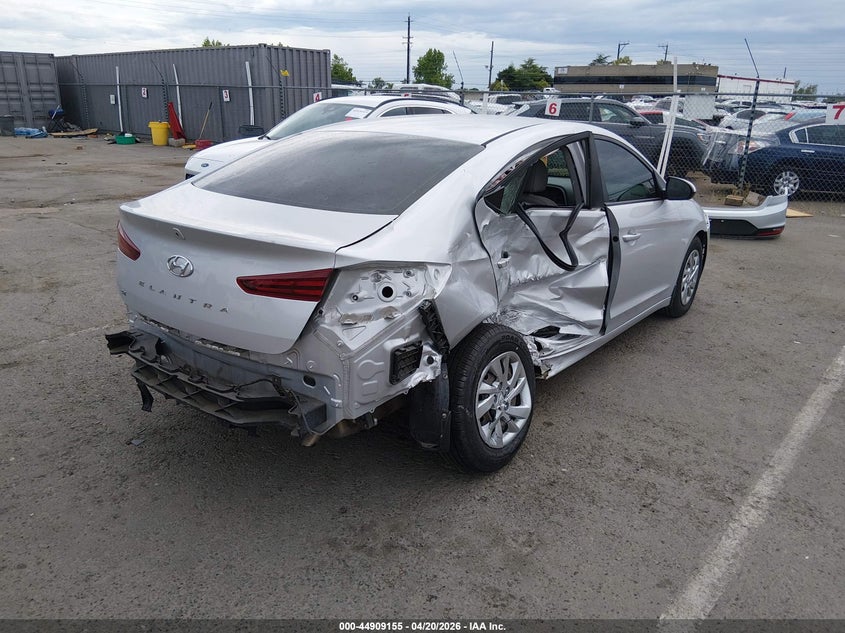 2019 Hyundai Elantra VIN KMHD74LFXKU887375 IAAI salvage auction — RIGHT SIDE, Salvage Title, sold $2,100 on 2026-07-15 (photo 4)