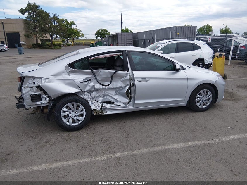 2019 Hyundai Elantra VIN KMHD74LFXKU887375 IAAI salvage auction — RIGHT SIDE, Salvage Title, sold $2,100 on 2026-07-15 (photo 6)