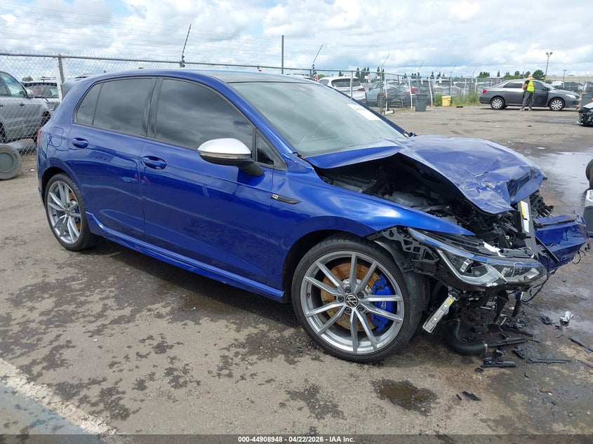 2024 Volkswagen Golf r VIN WVWEB7CD9RW233022 IAAI salvage auction — FRONT END, Salvage Title, sold $8,600 on 2026-08-07 (photo 1)