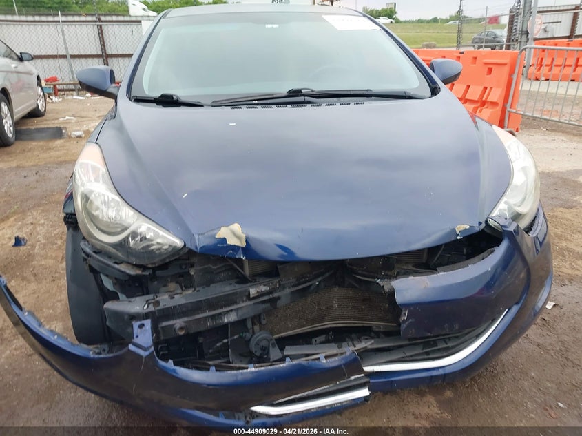 2013 Hyundai Elantra VIN KMHDH4AE4DU717412 IAAI salvage auction — FRONT END, Clear (Oklahoma), sold $925 on 2026-07-22 (photo 6)