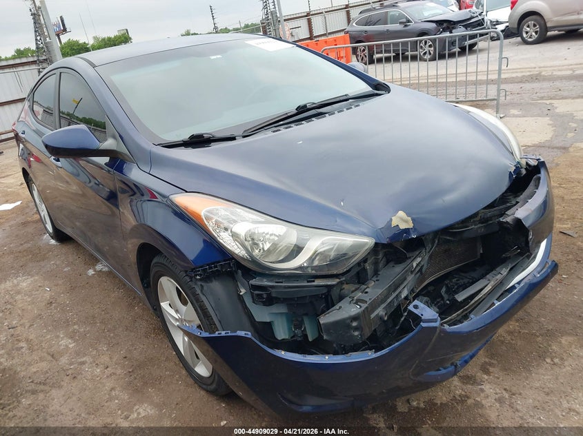 2013 Hyundai Elantra VIN KMHDH4AE4DU717412 IAAI salvage auction — FRONT END, Clear (Oklahoma), sold $925 on 2026-07-22 (photo 1)