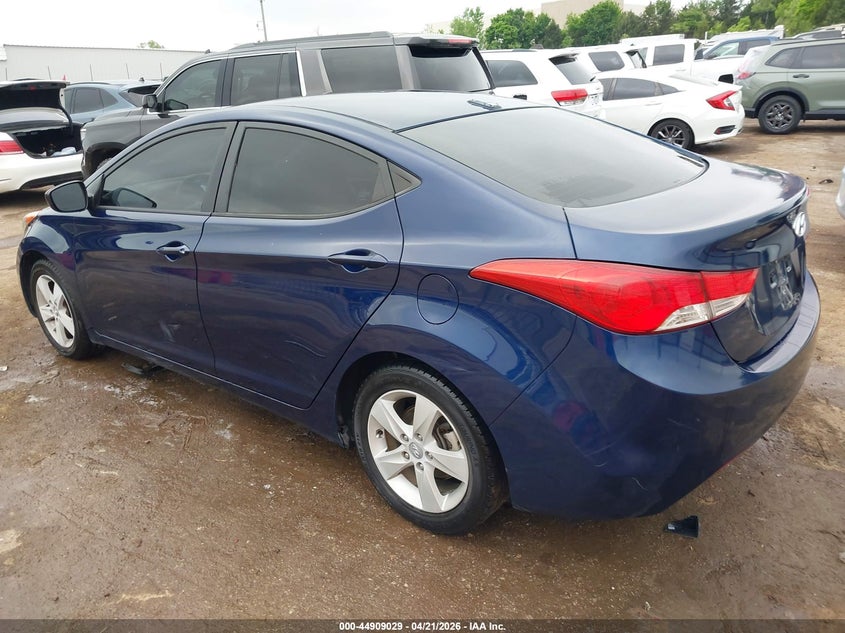2013 Hyundai Elantra VIN KMHDH4AE4DU717412 IAAI salvage auction — FRONT END, Clear (Oklahoma), sold $925 on 2026-07-22 (photo 3)