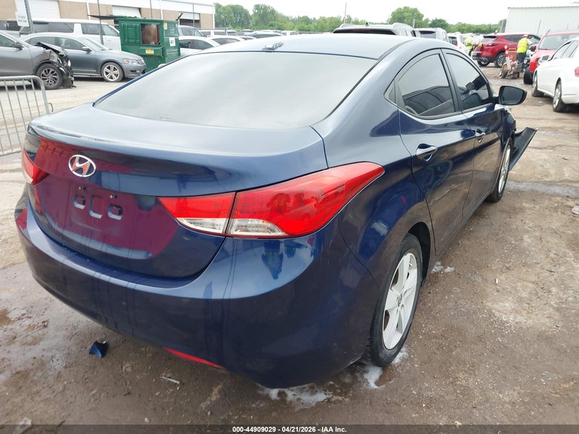 2013 Hyundai Elantra VIN KMHDH4AE4DU717412 IAAI salvage auction — FRONT END, Clear (Oklahoma), sold $925 on 2026-07-22 (photo 4)